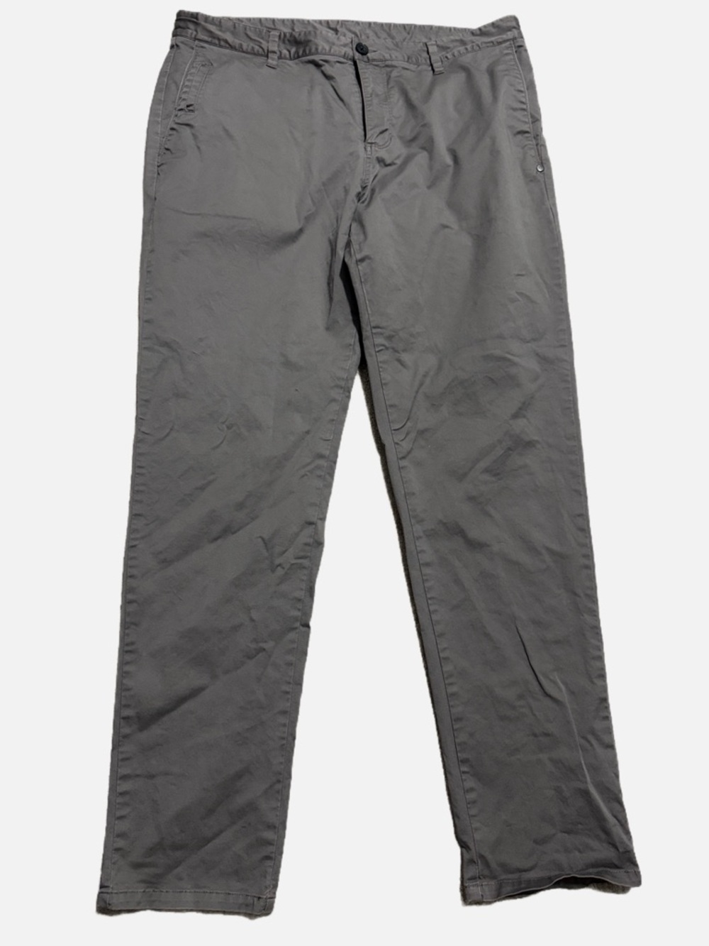 Vuori Mens 36x31 Gray Collins Chino Pants Stretch Straight Leg Lightweight